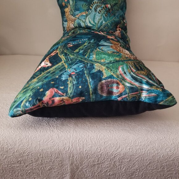 Target Velvet Jungle Theme Body  Pillow 36" Giraffe Cougar Leopard Monkey Sloth - Picture 10 of 16